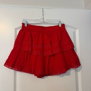 Altar'd State Red Layered Skort